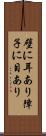 壁に耳あり障子に目あり Scroll