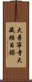 大普寧寺大藏經目錄 Scroll