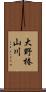 大野椿山川 Scroll