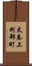 太秦上刑部町 Scroll