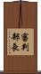 審判部長 Scroll