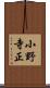 小野寺正 Scroll