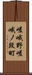 嵯峨野嵯峨ノ段町 Scroll