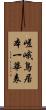 嵯峨鳥居本一華表 Scroll