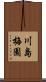 川島梅園 Scroll