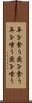 年を食う Scroll