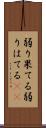 弱り果てる Scroll