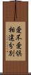 愛不愛倶相違分別 Scroll