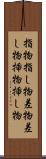 指物 Scroll