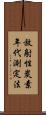 放射性炭素年代測定法 Scroll