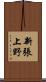 新張上野 Scroll