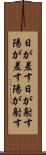 日が差す Scroll