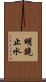 明鏡止水 Scroll