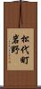 松代町岩野 Scroll