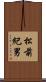 松前紀男 Scroll