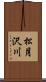松月沢川 Scroll