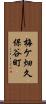 梅ケ畑久保谷町 Scroll