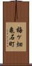 梅ケ畑亀石町 Scroll