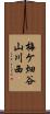 梅ケ畑谷山川西 Scroll