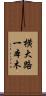 横大路一本木 Scroll