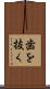 歯を抜く Scroll