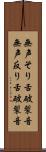 無声そり舌破裂音 Scroll