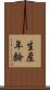 生産年齢 Scroll