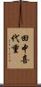田中喜代重 Scroll