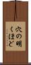 穴の明くほど Scroll