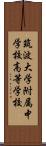 筑波大学附属中学校・高等学校 Scroll