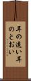 耳の遠い Scroll