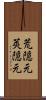 荒隠元 Scroll