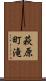 萩原町滝 Scroll