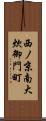 西ノ京南大炊御門町 Scroll