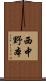 西中野本 Scroll