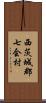 西茨城郡七会村 Scroll