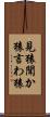 見猿聞か猿言わ猿 Scroll