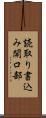 読取り書込み開口部 Scroll