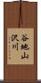 谷地山沢川 Scroll
