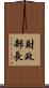 財政部長 Scroll
