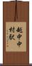 越中中村駅 Scroll