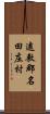 遠敷郡名田庄村 Scroll