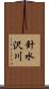 針水沢川 Scroll