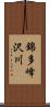 錦多峰沢川 Scroll