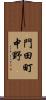 門田町中野 Scroll