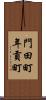 門田町年貢町 Scroll