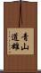 青山道雄 Scroll