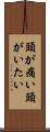 頭が痛い Scroll