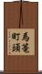馬篭町頭 Scroll