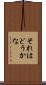 それはどうかな Scroll